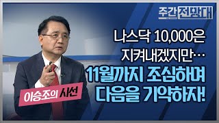 나스닥 10,000선은 지키겠지만... 11월까지 조심하며 다음을 기약하자 [이승조의 시선]