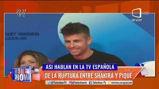 Así hablan en la TV española de la ruptura entre Shakira y Piqué