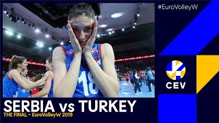 Serbia vs Turkey I #EuroVolleyW 2019 - Gold Medal Final I FULL MATCH