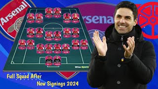 Arsenal New Full Squad With Latest Possible Transfer Targets in January 2024 - Arsenal Transfer news