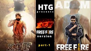 KGF Free Fire version Telugu part-1 | Hello Telugu Gamers