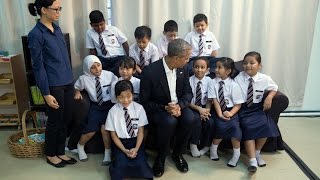 The President Delivers Remarks at the Dignity for Children Foundation