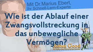 Wie ist der Ablauf einer Zwangsvollstreckung in das unbewegliche Vermögen?