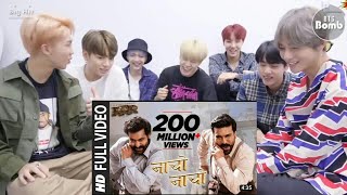 BTS Reaction to 'Nacho Nacho' song from RRR Hindi (Fanmade)