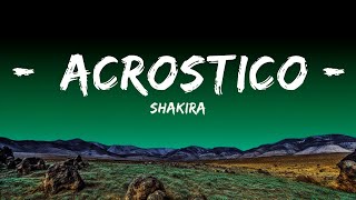 Shakira - Acrostico (Letra/Lyrics)  | Naik B Music