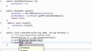 Android Application Development Tutorial 117 Inserting Data into SQLite Database