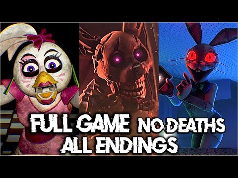 FNAF SECURITY BREACH FULL GAME – NO DEATHS – ALL 6 ENDINGS (Good, Evil, Worst, Secret, True)