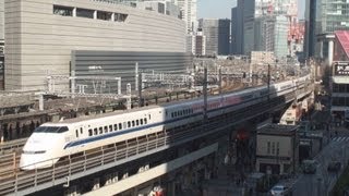 さよなら300系新幹線 ありがとう装飾 有楽町付近 【Shinkansen 300 series】