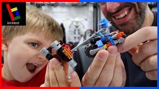 Father vs Son LEGO Nexo Knight Face Off
