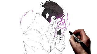 How To Draw Gambit | Step By Step | Marvel