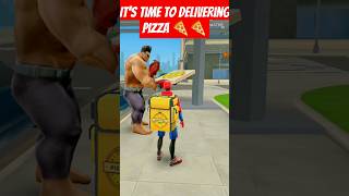spiderman - it's time to delivering pizza🍕🍕-#shorts #shortvideo #youtubeshorts
