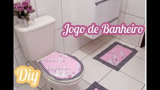 Jogo de banheiro 🌷 Feito com RETALHOS  - BATH RUG - alfombra de baño