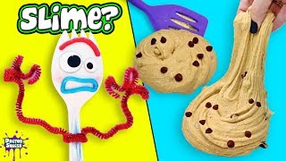 SLIME Baking With Forky! Chocolate Chip Cookie Slime!