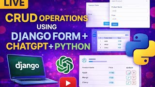 CRUD Operations in Django Using Forms | Create Read Update Delete (Beginner Tutorial)