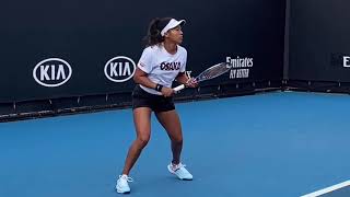 2020全豪オープンテニス　Naomi Osaka 大坂なおみ  試合前　practice