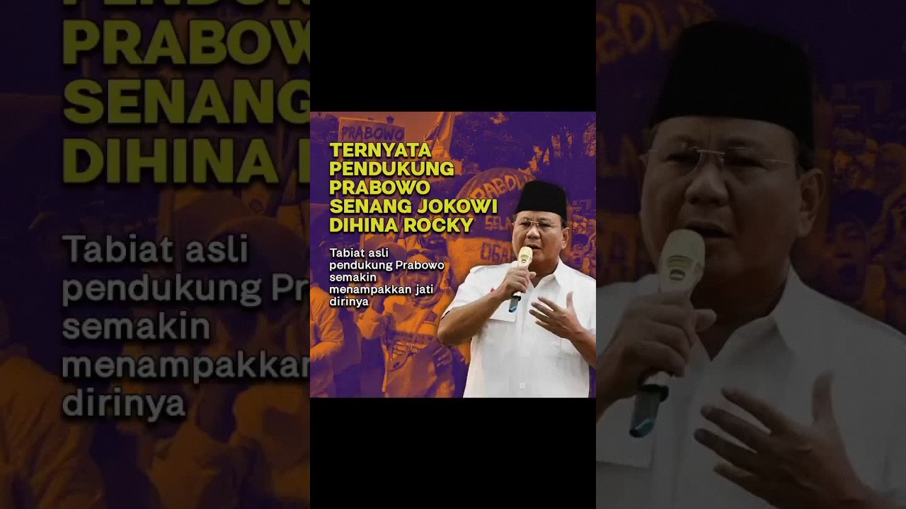 PRABOWO SENANG JOKOWI DIHINA..!! Rocky Gerung Salah Satu Antek Prabowo ...