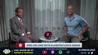 Nick Saban Joins Josh Pate - SEC Media Days