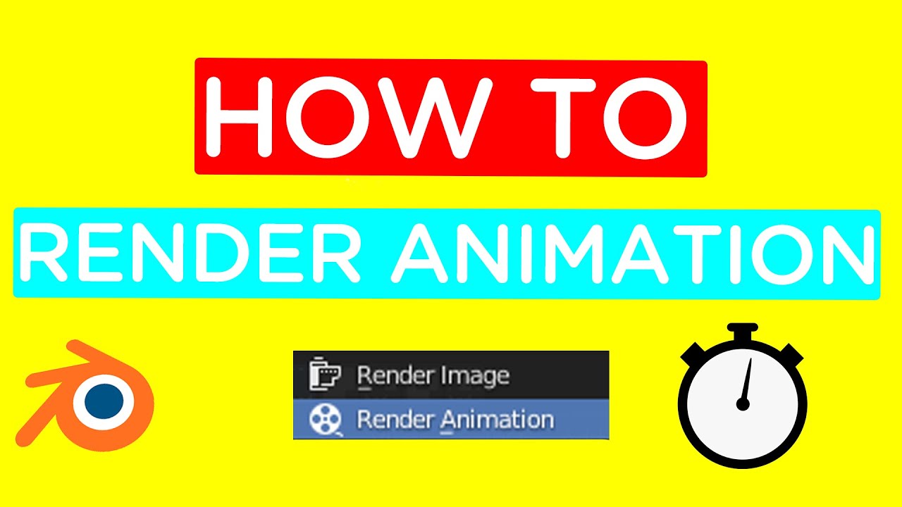 How To Render An Animation In Cycles And Eevee | Blender 2.9 - YouTube