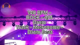 Rock Drum Loop 140 BPM - 4/4 – Perfect for Practice and Creation!