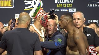 UFC 300: Alex Pereira vs. Jamahal Hill Weigh in Face Off