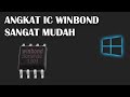 CARA MELEPAS IC EEPROM ( WINBOND ) DENGAN HOT GUN SUHU 300  TANPA MEMATAHKAN KAKI-KAKI IC .