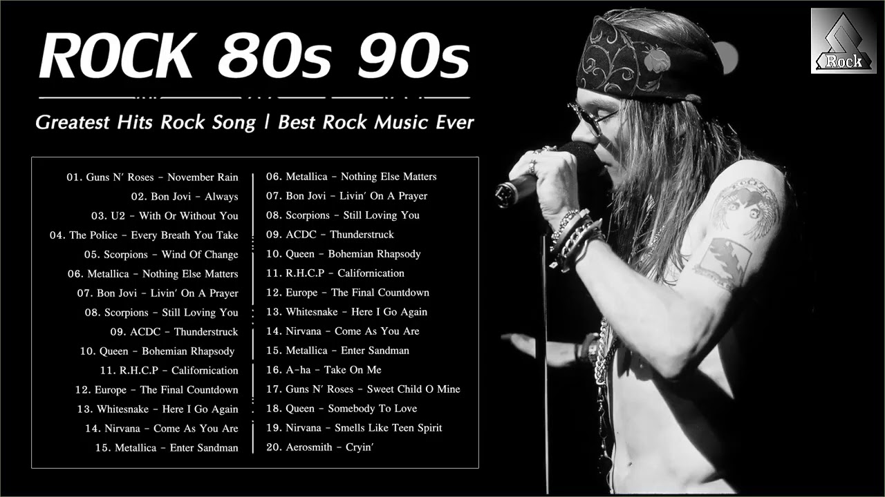 Greatest Hits 80s 90s Rock Playlist - Best Rock Songs Of 80s 90s - YouTube