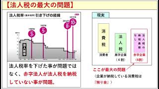 法人税の最大の問題～法人税率を下げた事では無く、赤字法人が法人税を払っていない事が最大の問題～れいわ新選組に捧ぐ。