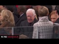 Watch Former Presidents Jimmy Carter and Bill Clinton Arrive at Capitol