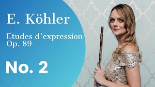 E. Köhler Etudes d'expression for flute, Op. 89: No. 2 in A minor