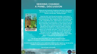 Seeding Change: A Panel Discussion