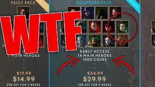 Fault PAY TO WIN Already? Early Access Founder's Pack Info | Paragon in 2020