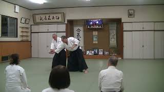 合気道　横山清一師範「横面打ち二教」2024年6月　Aikido Yokoyama Seiichi shihan 「Yokomen-Uchi Nikyo」