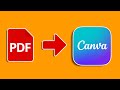 How to Edit PDF in Canva - 2-Minute Quick & Easy Way to Edit .PDF Files