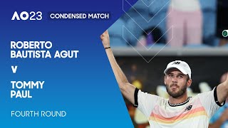 Roberto Bautista Agut v Tommy Paul Condensed Match | Australian Open 2023 Fourth Round