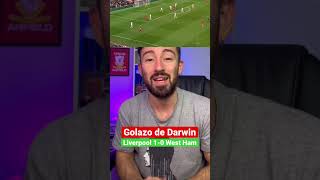 🔥 Así fue el GOLAZO de Darwin Núñez con el Liverpool vs West Ham #shorts