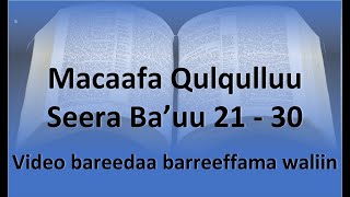 Seera Ba'uu -- Macaafa Qulqulluu Afaan Oromoo vidiodhaan. Exodus 21 - 30