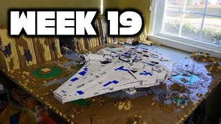 Building Kessel in LEGO | Week 19 - Completed Mountains and Expanded Terrain