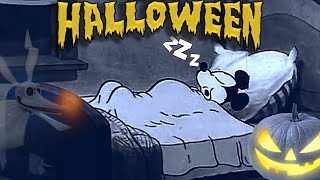 HALLOWEEN 🎃 Oldies music playing in another room and it's raining (thunderstorm) 👻 3 HOURS ASMR