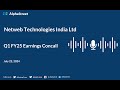 Netweb Technologies India Ltd Q1 FY2024-25 Earnings Conference Call