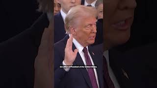 Donald Trump is sworn in as the 47th US president