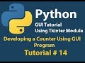 Python GUI: How to create  a Counter in Python Using Tkinter Tutorial# 14