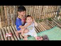 The boy went to sell goods to earn money to buy food to take care of his younger brother.