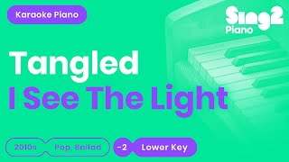 I See The Light - Tangled | Mandy Moore, Zachary Levi (Lower Key) Karaoke Piano