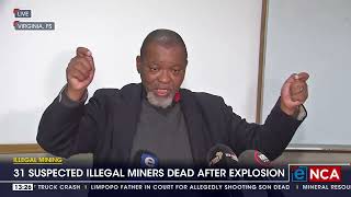 Minister Mantashe speaks at abandoned Virginia mine