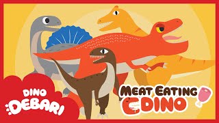 We are the carnivorous! If you see us you must beware | Meat Eating Dinosaurs|Kids Songs | DebariTV