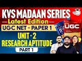 UGC NET 2024 | KVS Madaan Ugc Net | UGC NET Paper 1 | KVS Madaan Series | Research Aptitude | Part 1