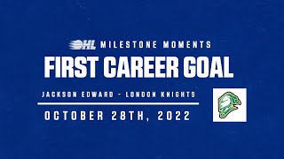 OHL Milestones | Jackson Edward | First Career Goal