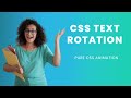 Pure CSS Text Rotating Effect | CSS Animation Effect