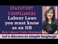 Labour Laws you must know as an HR | Statutory Compliances | HR  #labourlaw #hr #readytogetupdate