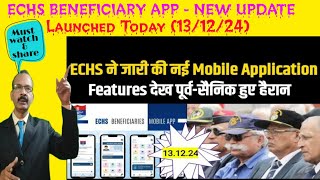 Echs beneficiaries app Update Today I Ex-serviceman News | New ECHS Mobile Application Launch Today